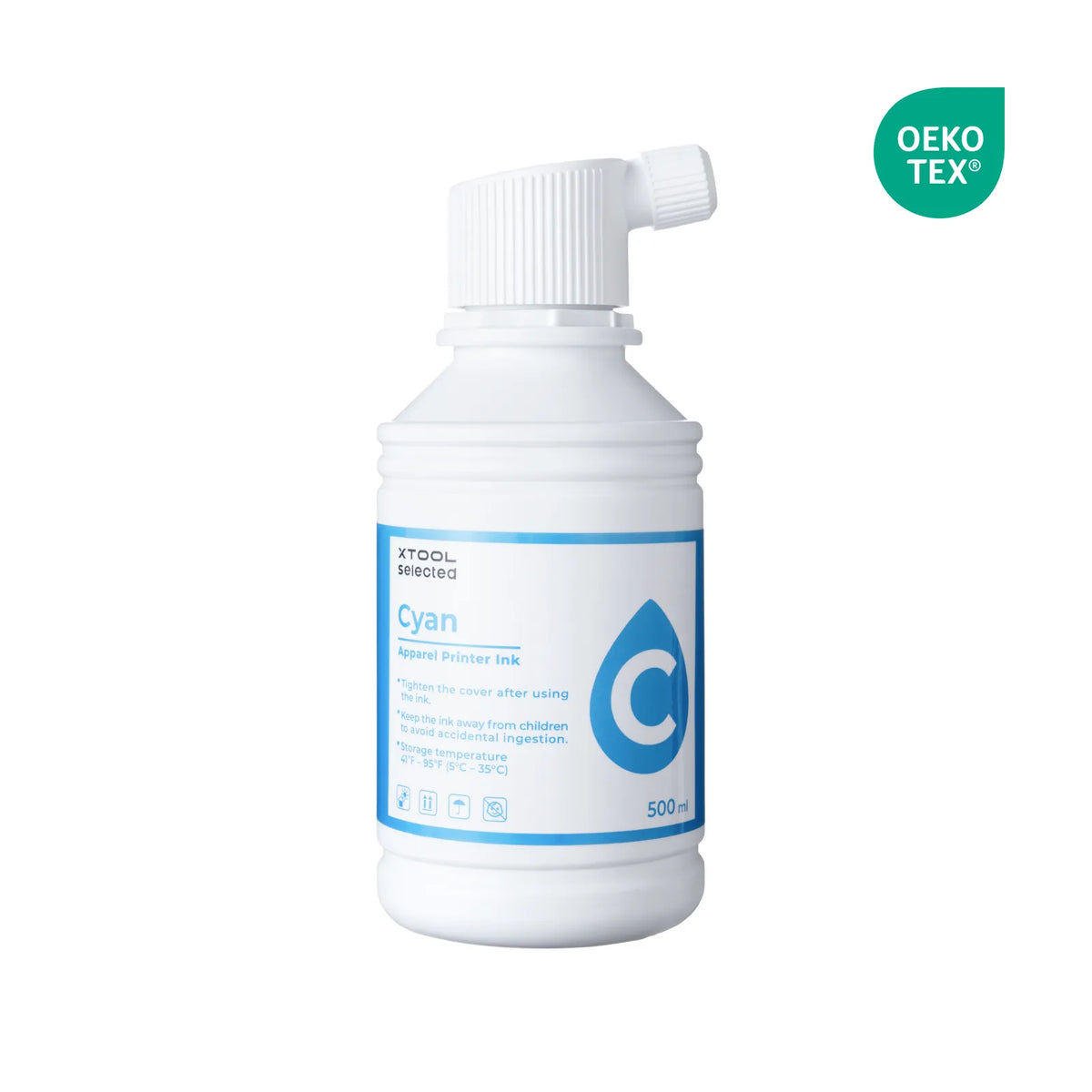 xTool Apparel Printer Ink (500ml) – Cyan ink