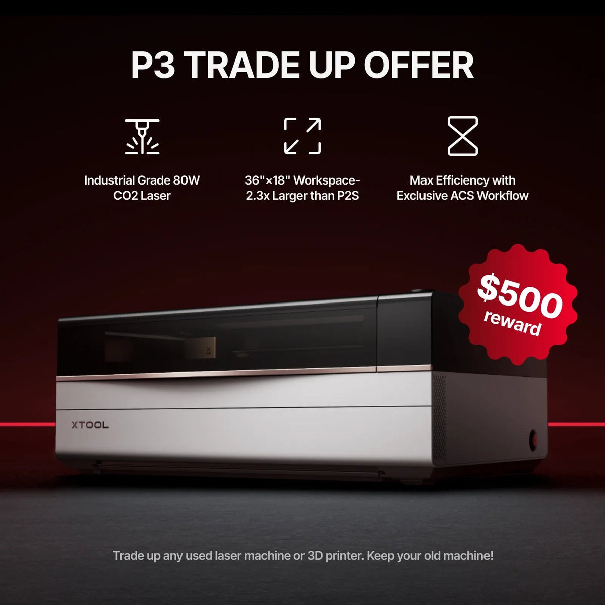 xTool P3 - Laser Engraver 80W