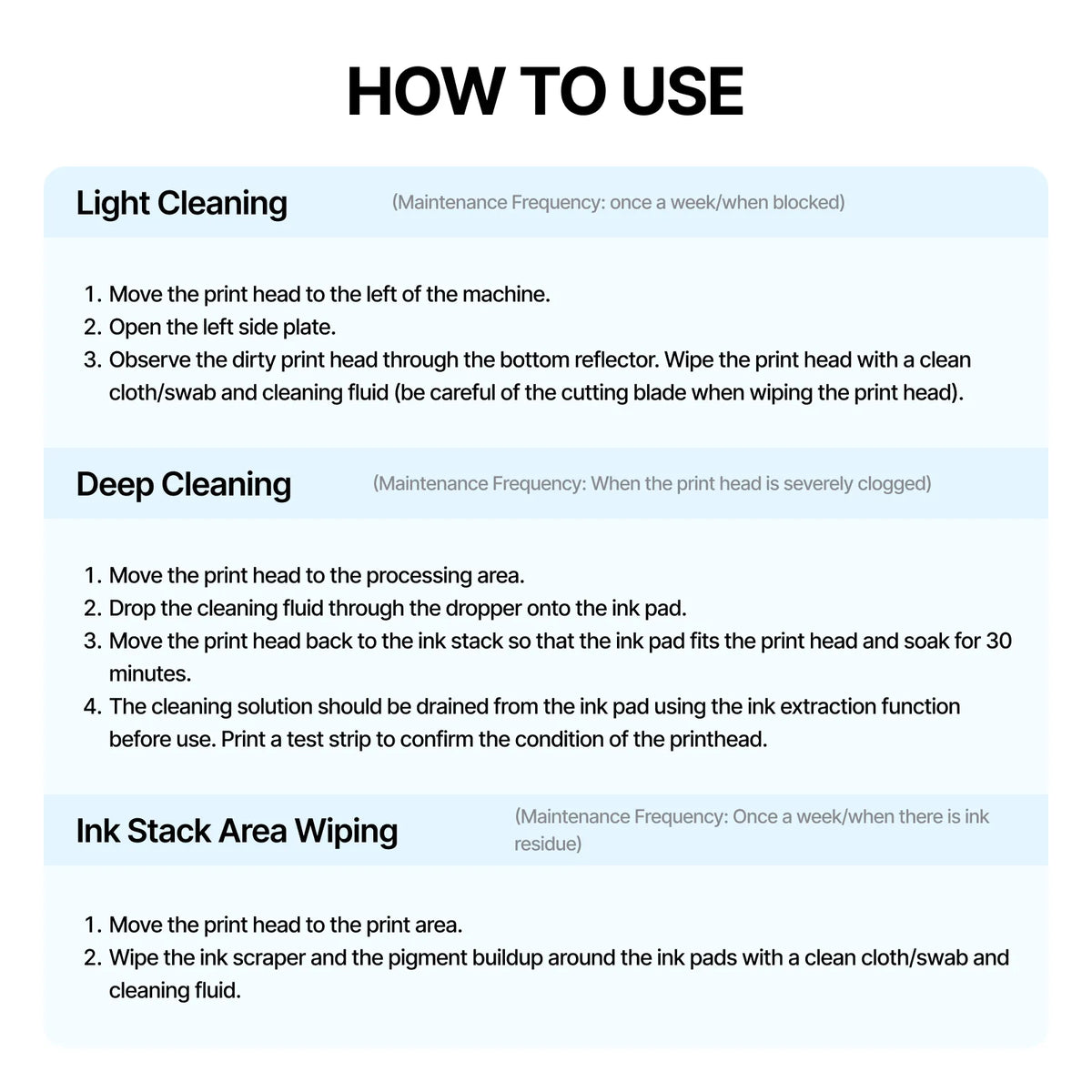 xTool Apparel Printer Cleaning Fluid (100ml) – How to use
