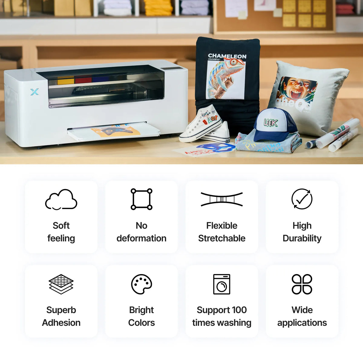 xTool Apparel Printer Powder (1kg) – Print features