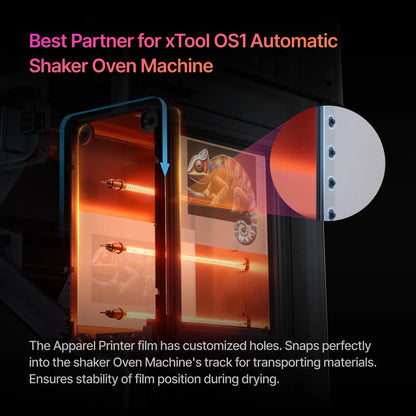 xTool Apparel Printer DTF Film Roll (100m) – OS1 Shaker Oven compatibility