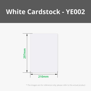 YE002 - A4 250g White Cardstock