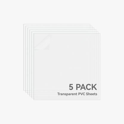 YF001 - 0.3mm Transparent PVC Sheet (5 pieces)