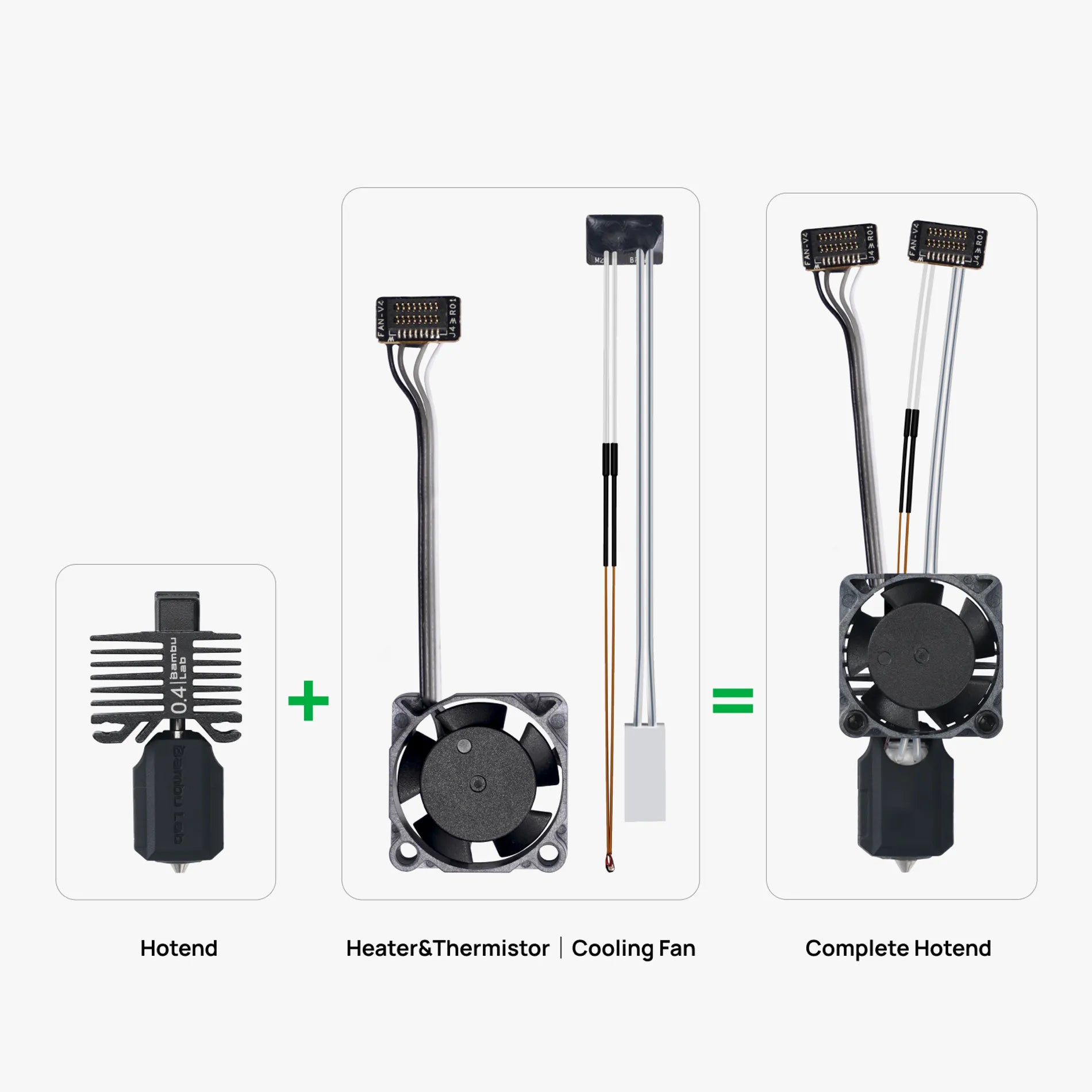 FAH003 - Complete HotEnd Assembly with Hardened Steel .8mm Nozzle FAH003 - Complete HotEnd Assembly with Hardened Steel .8mm Nozzle