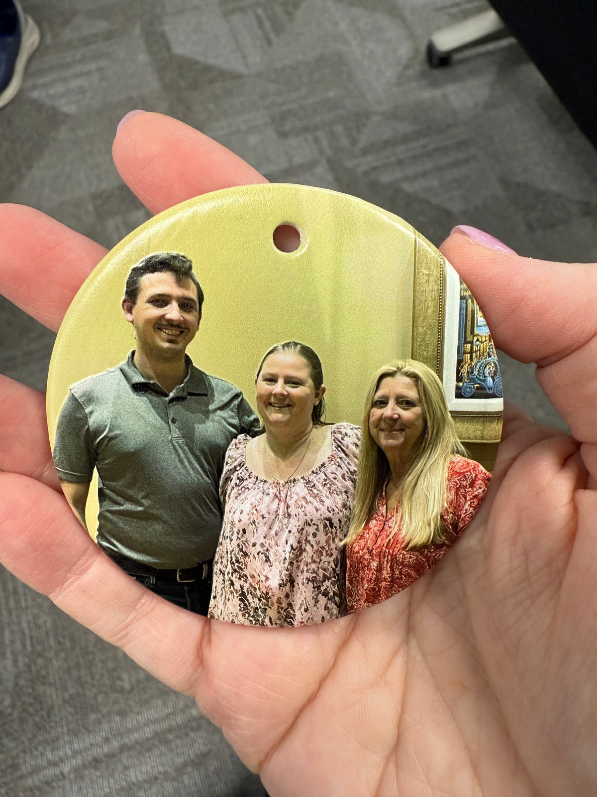 Personalized Ceramic Ornament (Round)