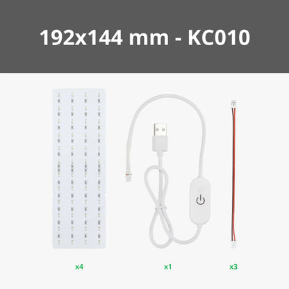 KC010 - Lithophane LED Backlight Board Kit (192x144mm)