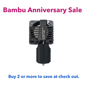 FAH003 - Complete HotEnd Assembly with Hardened Steel .8mm Nozzle (X1C)