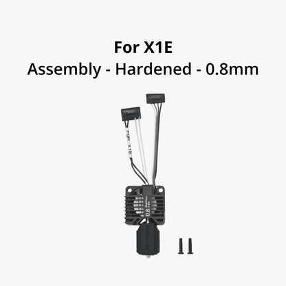 FAH014 - Complete HotEnd Assembly with .8mm Hardened Steel Nozzle (X1E)