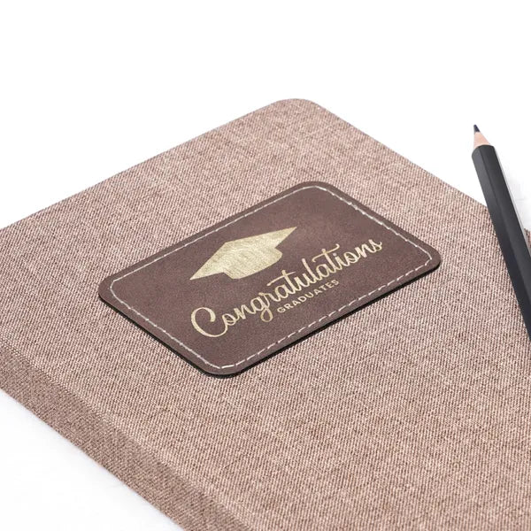 Rectangular PU Iron-on Patch - Rustic to Gold (10 pieces)