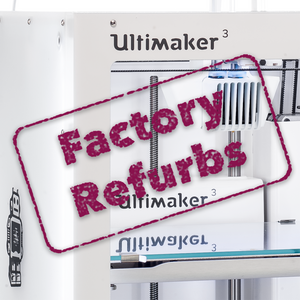 CloseUp of Ultimaker 3 with Refurb stamp